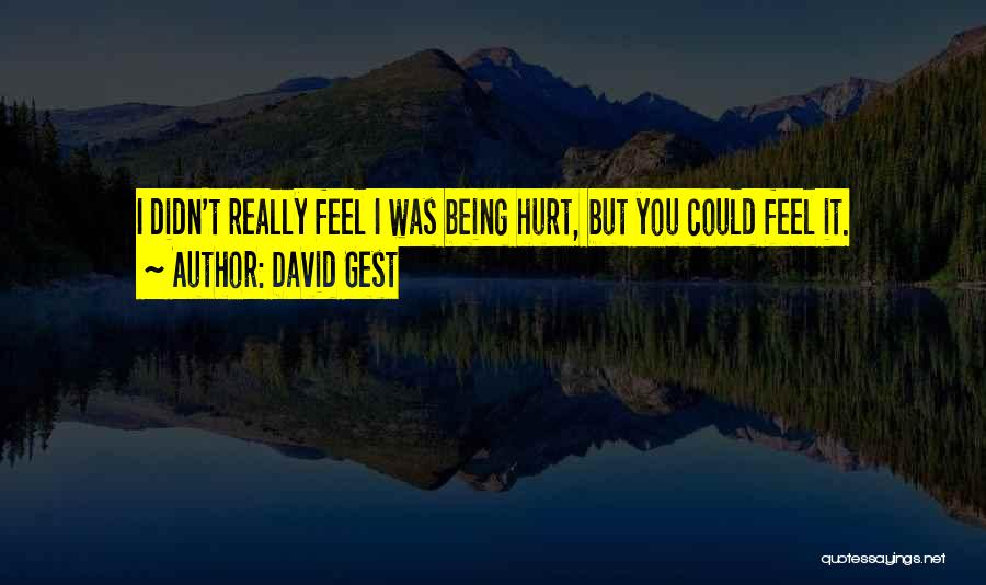 Being Hurt By Someone Quotes By David Gest