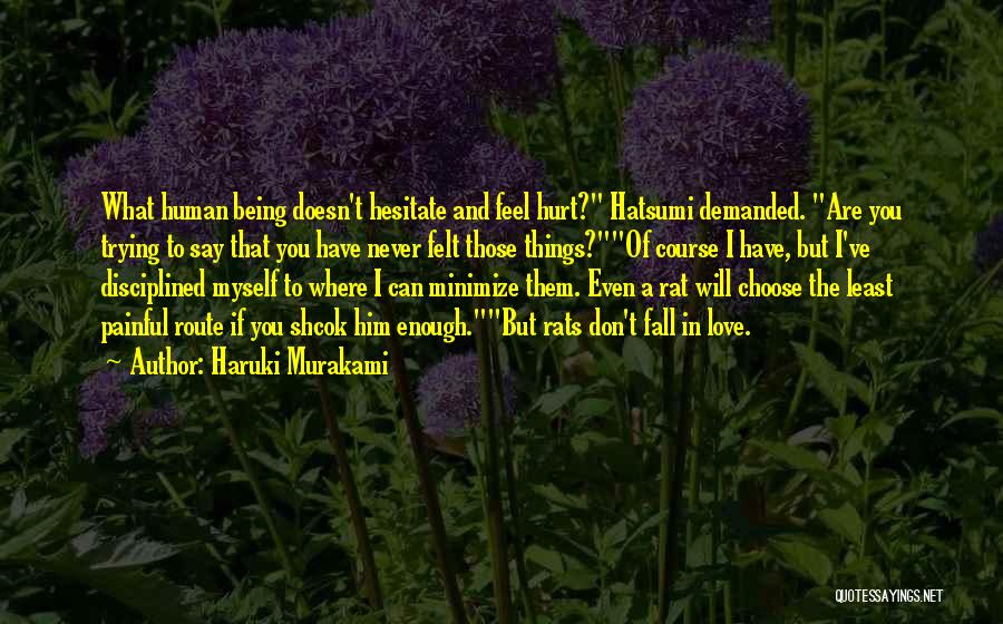 Being Hurt In Love Quotes By Haruki Murakami