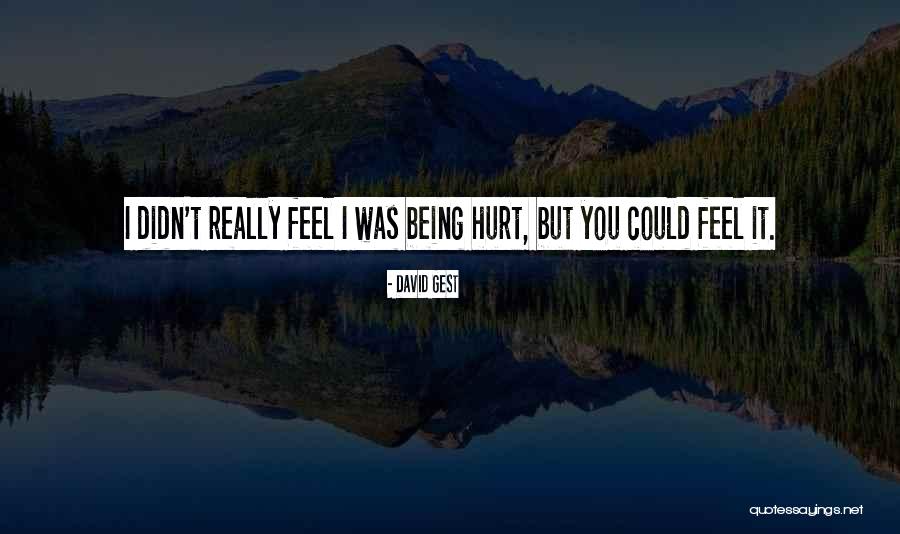 Being Hurt Too Much Quotes By David Gest Being Hurt Too Much Quotes By David Gest