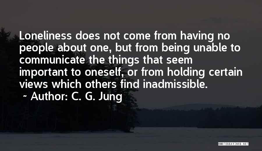 Being Important To Others Quotes By C. G. Jung