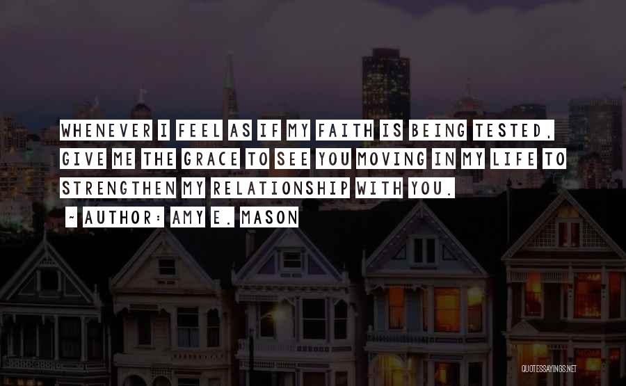Being In A Relationship Without Trust Quotes By Amy E. Mason