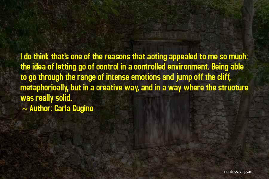 Being In Control Of Your Emotions Quotes By Carla Gugino