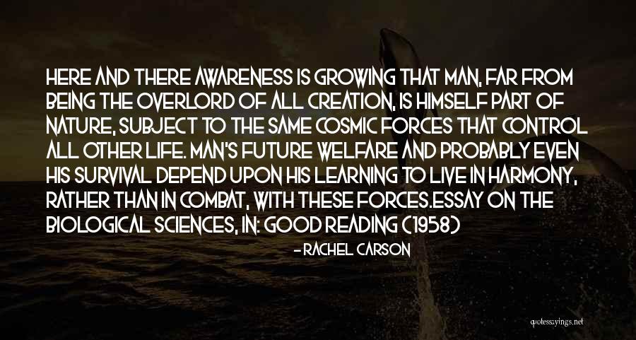 Being In Control Of Your Future Quotes By Rachel Carson