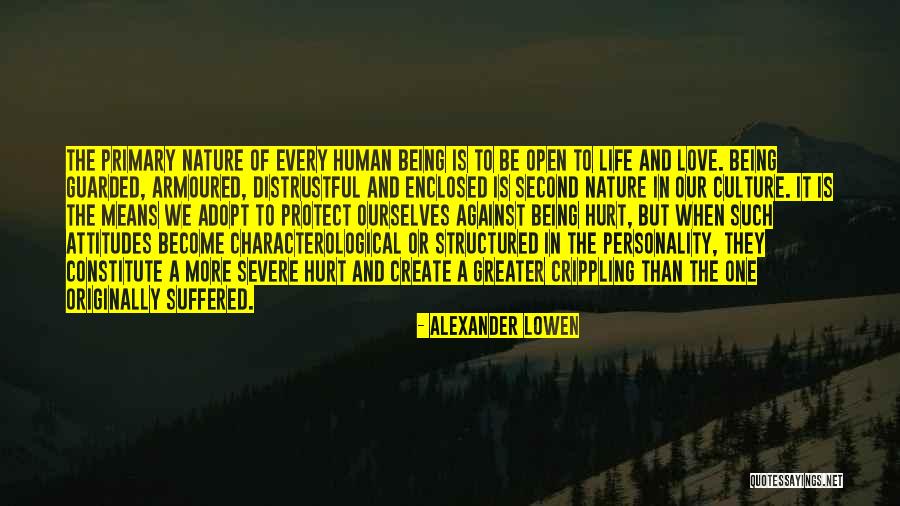 Being In Love And Hurt Quotes By Alexander Lowen Being In Love And Hurt Quotes By Alexander Lowen