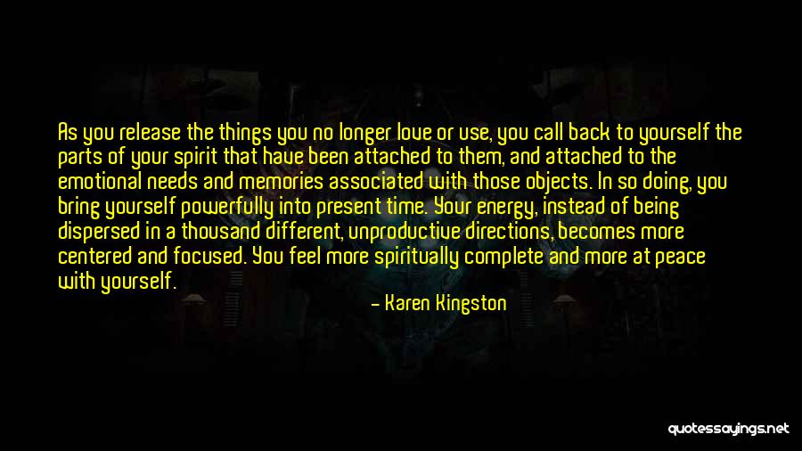 Being In Love With Love Quotes By Karen Kingston