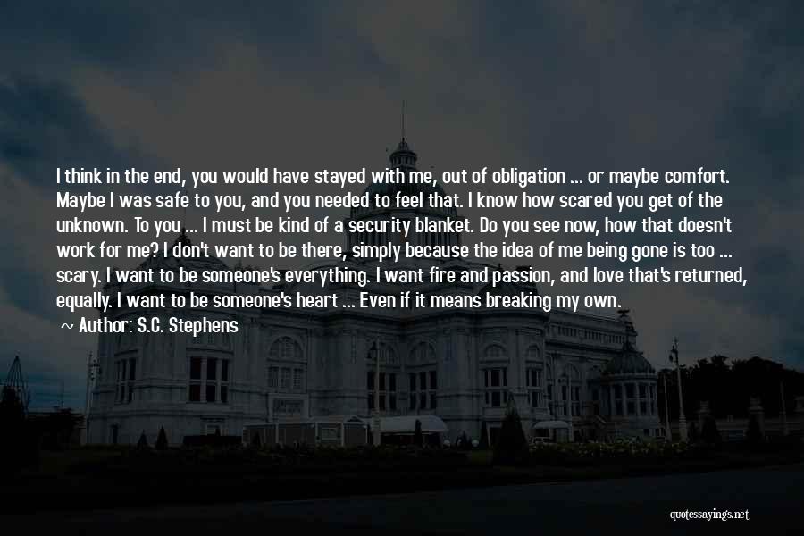 Being In Love With Love Quotes By S.C. Stephens