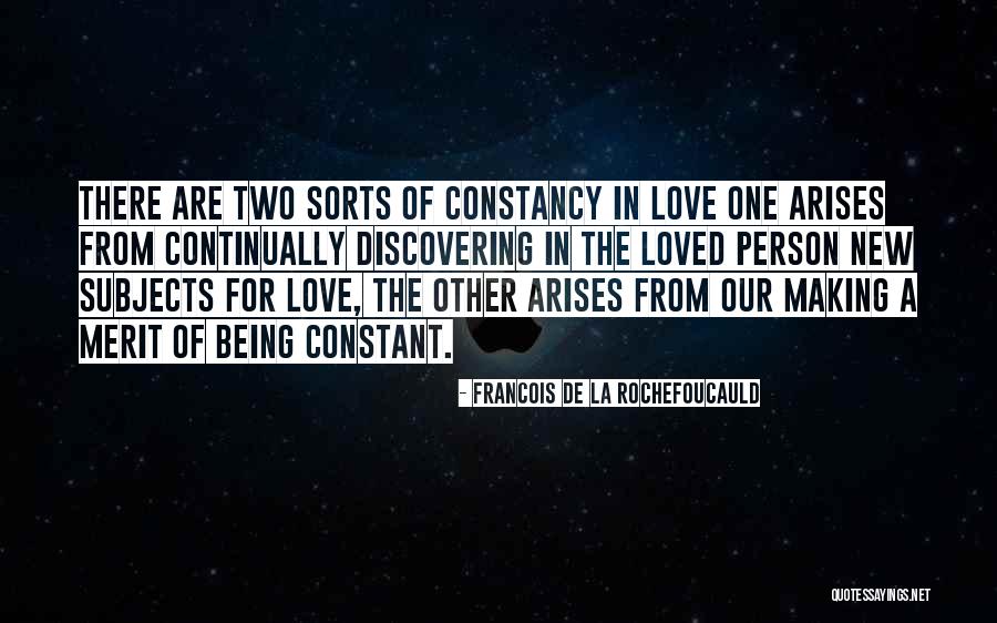 Being In Love With Two Person Quotes By Francois De La Rochefoucauld