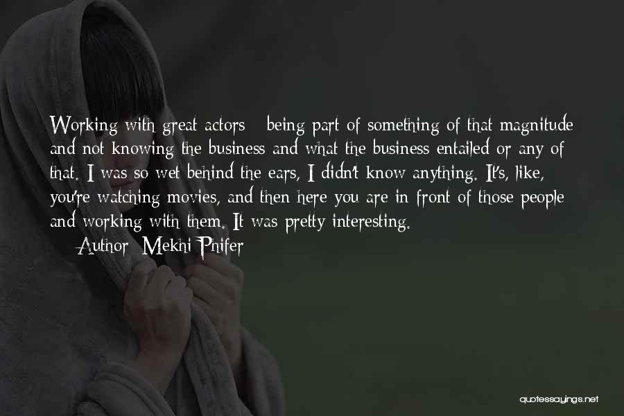 Being In Other People's Business Quotes By Mekhi Phifer