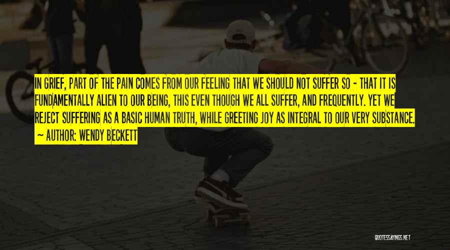 Being In Pain Quotes By Wendy Beckett