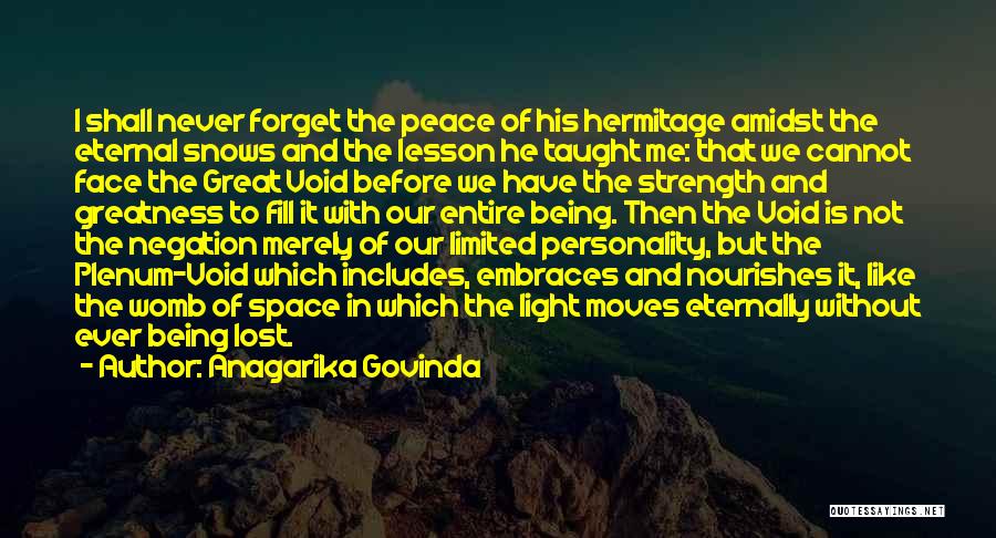 Being In Peace Quotes By Anagarika Govinda