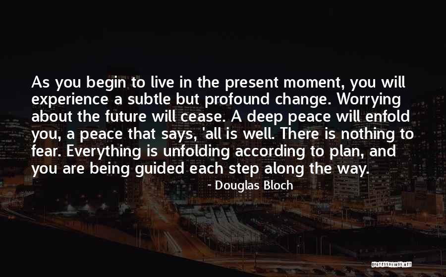 Being In The Present Moment Quotes By Douglas Bloch