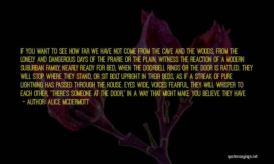 Being In The Woods Quotes By Alice McDermott