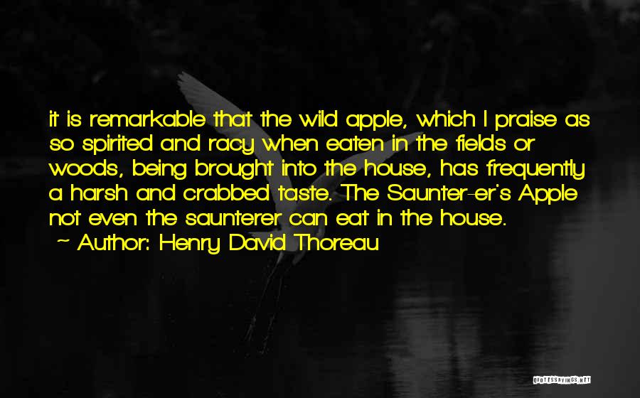 Being In The Woods Quotes By Henry David Thoreau