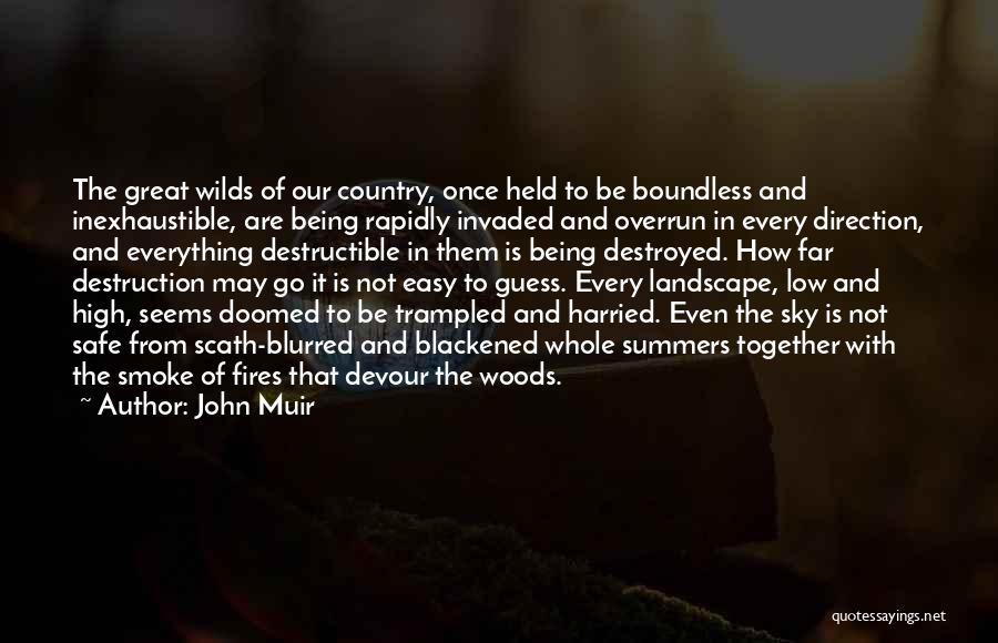 Being In The Woods Quotes By John Muir