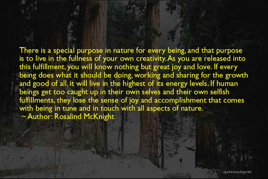 Being In Tune With Nature Quotes By Rosalind McKnight