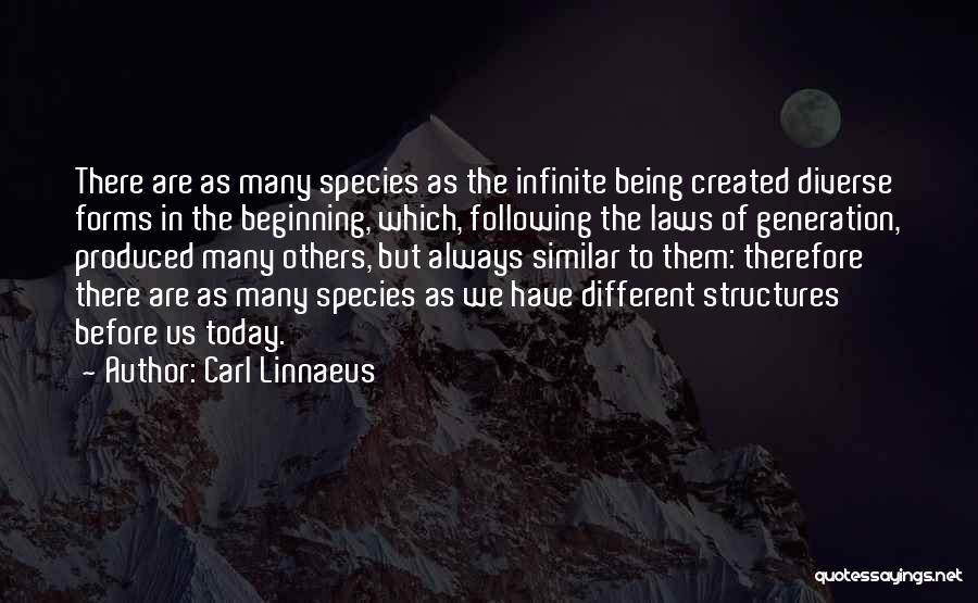 Being Infinite Quotes By Carl Linnaeus