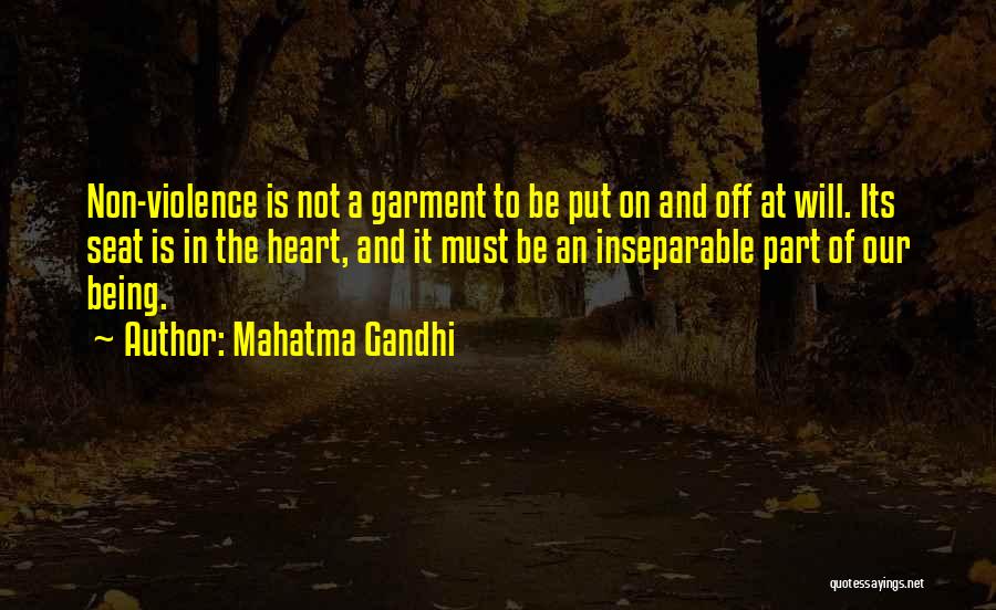 Being Inseparable Quotes By Mahatma Gandhi