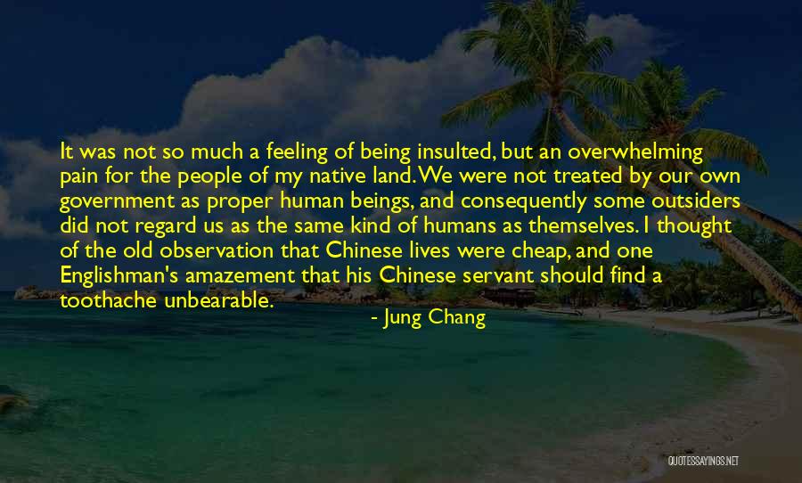 Being Insulted Quotes By Jung Chang