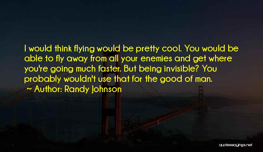 Being Invisible Quotes By Randy Johnson