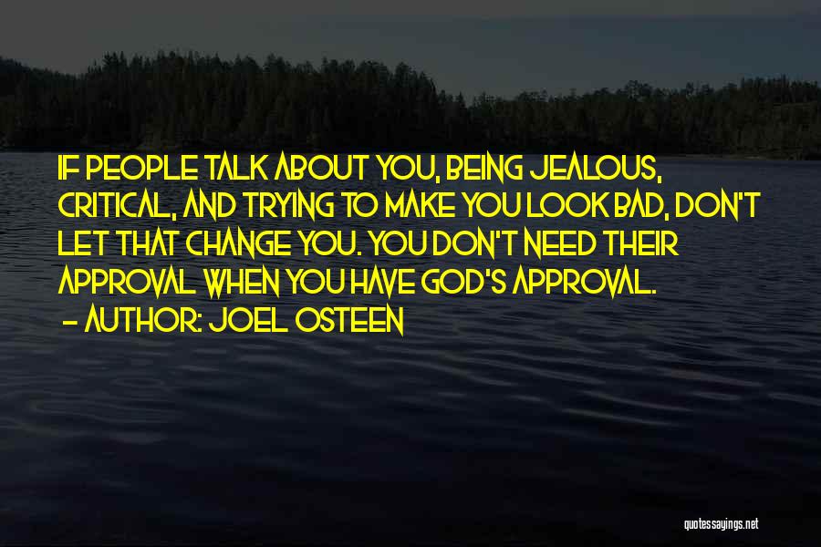 Being Jealous Of Someone Quotes By Joel Osteen