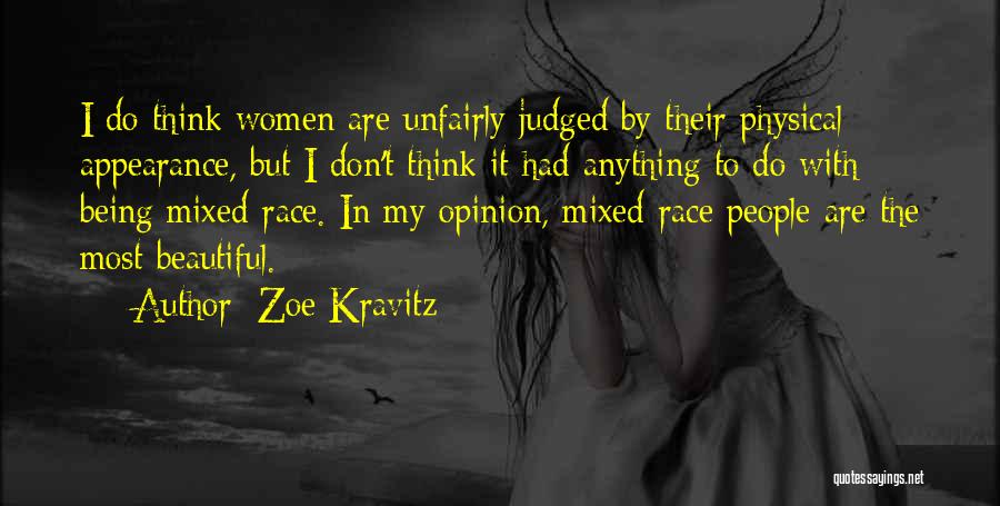 Being Judged On Appearance Quotes By Zoe Kravitz