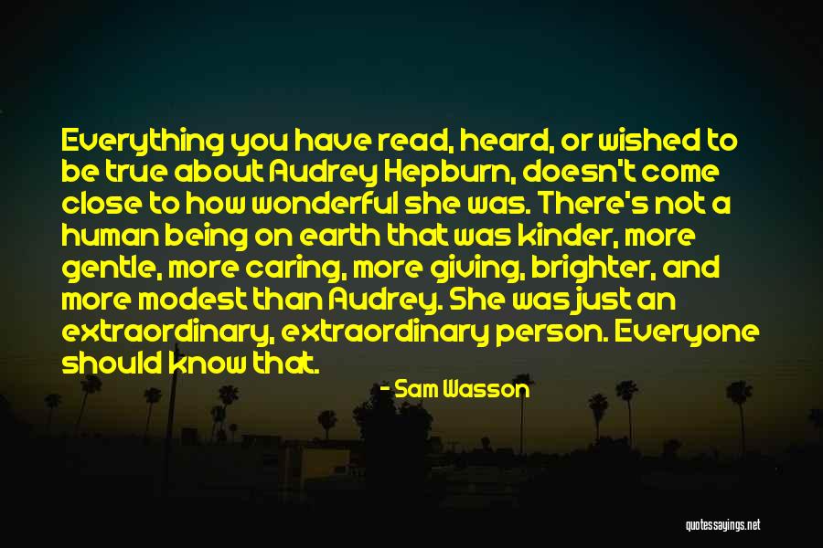 Being Kinder Quotes By Sam Wasson Being Kinder Quotes By Sam Wasson