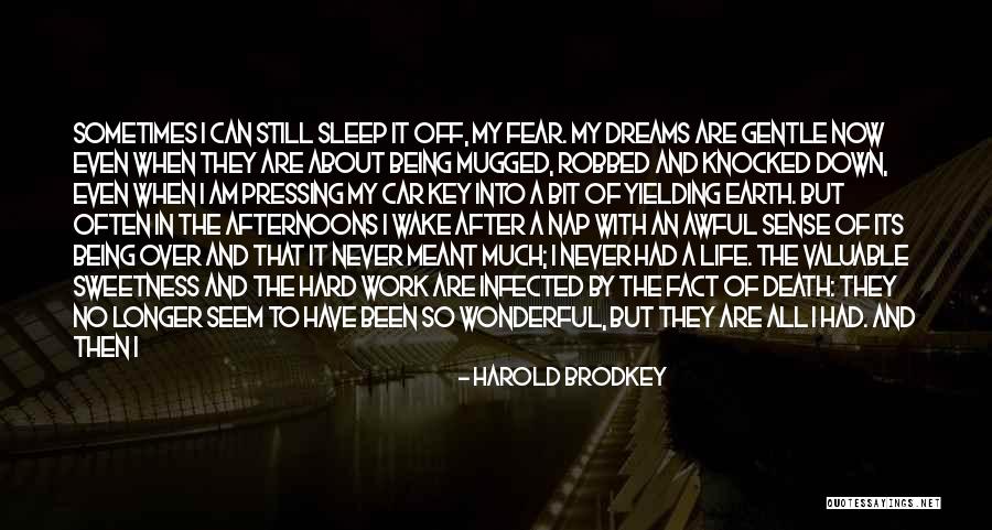 Being Knocked Down In Life Quotes By Harold Brodkey Being Knocked Down In Life Quotes By Harold Brodkey