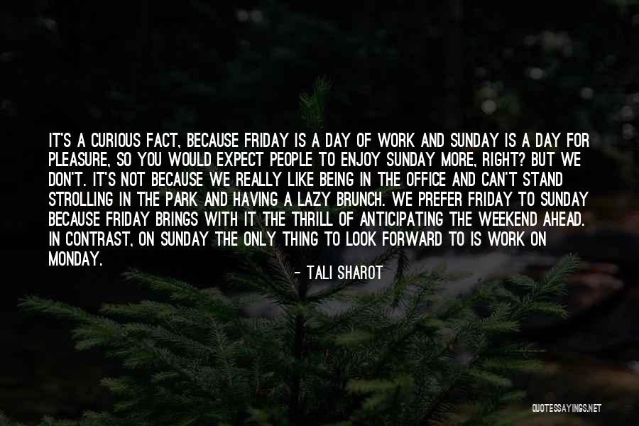 Being Lazy On Sunday Quotes By Tali Sharot Being Lazy On Sunday Quotes By Tali Sharot