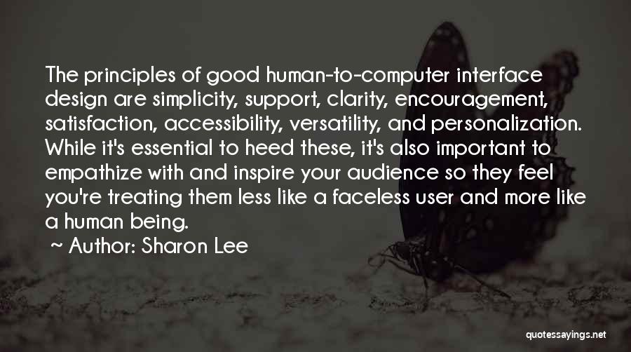 Being Less Important Quotes By Sharon Lee