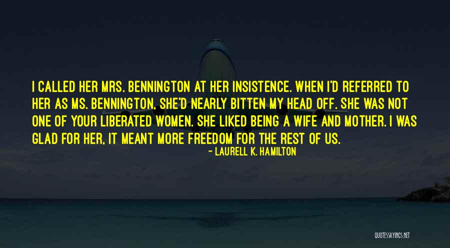 Being Liked By Someone Quotes By Laurell K. Hamilton Being Liked By Someone Quotes By Laurell K. Hamilton