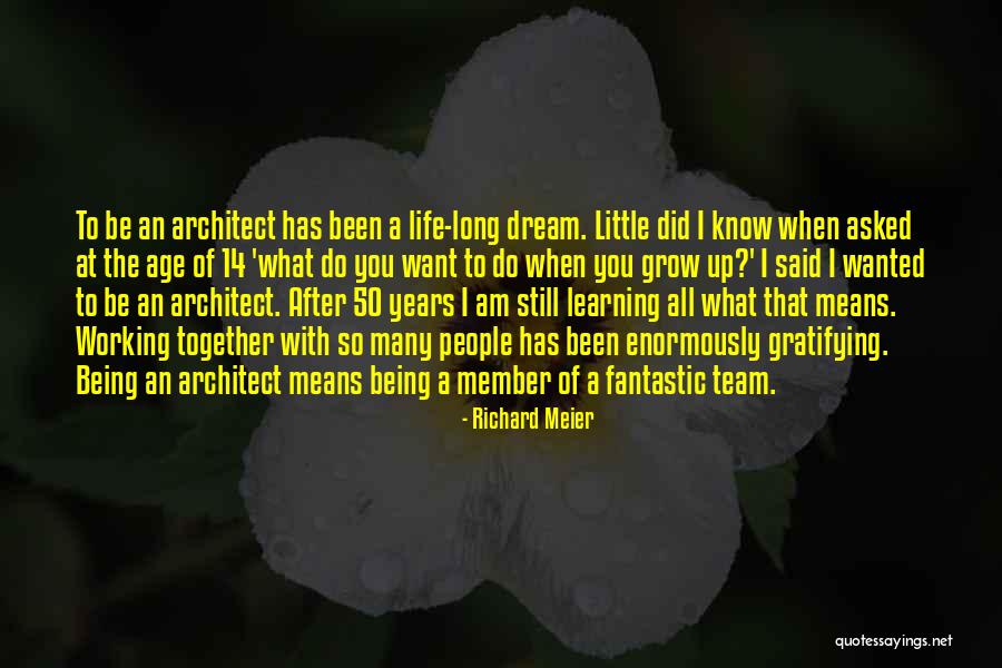 Being Little And Growing Up Quotes By Richard Meier