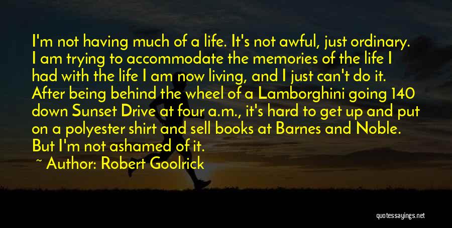 Being Living Life Quotes By Robert Goolrick