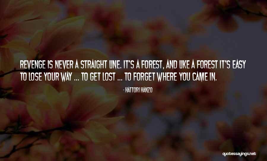 Being Lost And Finding The Way Quotes By Hattori Hanzo