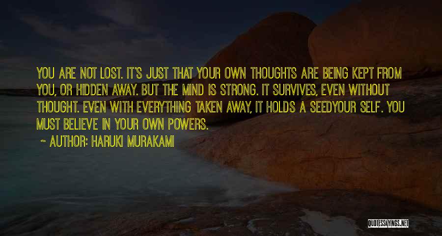 Being Lost In Thought Quotes By Haruki Murakami