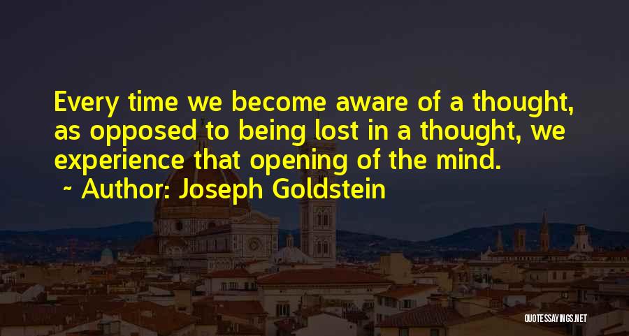 Being Lost In Thought Quotes By Joseph Goldstein