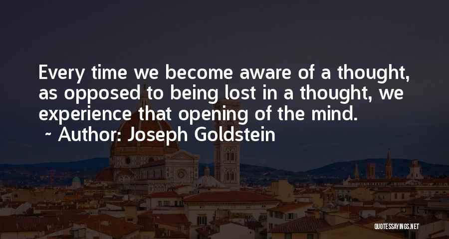 Being Lost In Your Own Mind Quotes By Joseph Goldstein