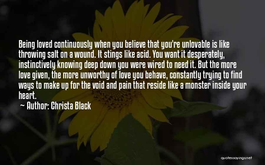 Being Loved For Yourself Quotes By Christa Black