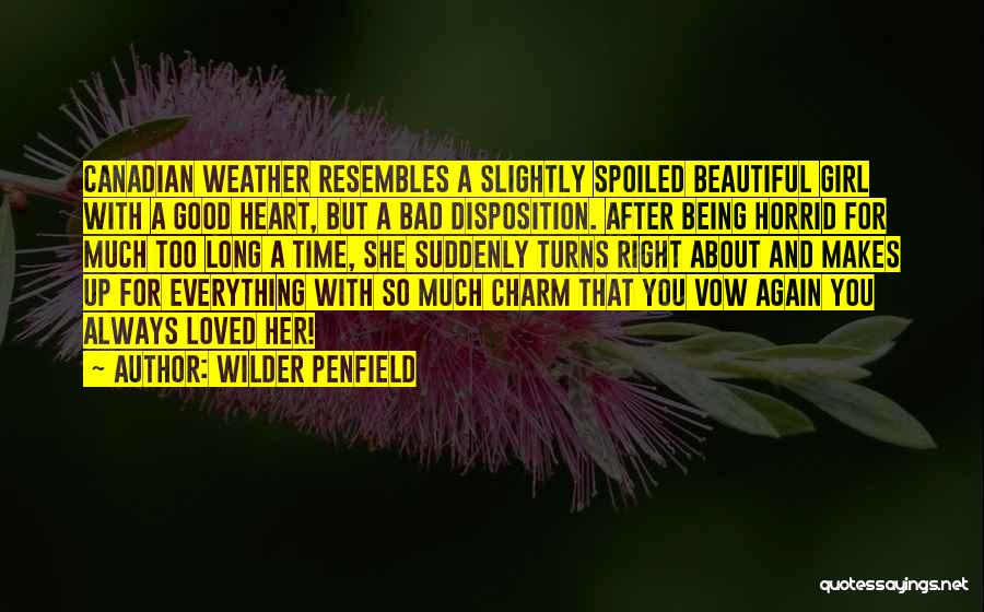 Being Loved The Right Way Quotes By Wilder Penfield