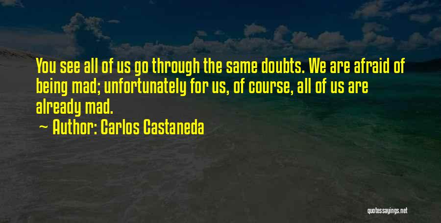 Being Mad Quotes By Carlos Castaneda