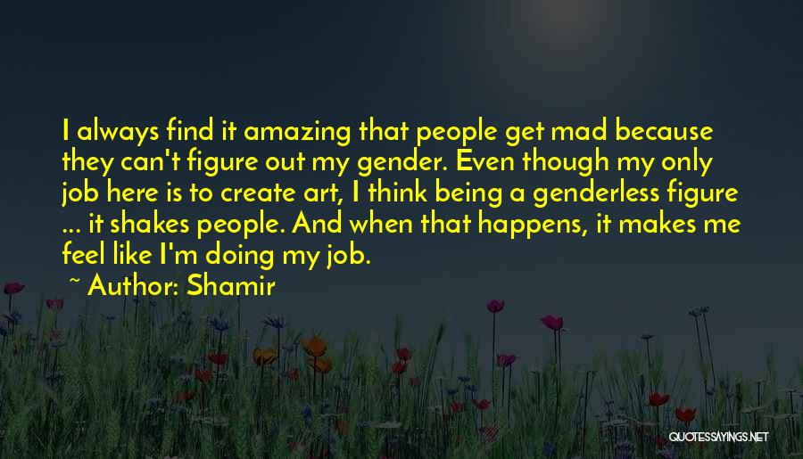 Being Mad Quotes By Shamir