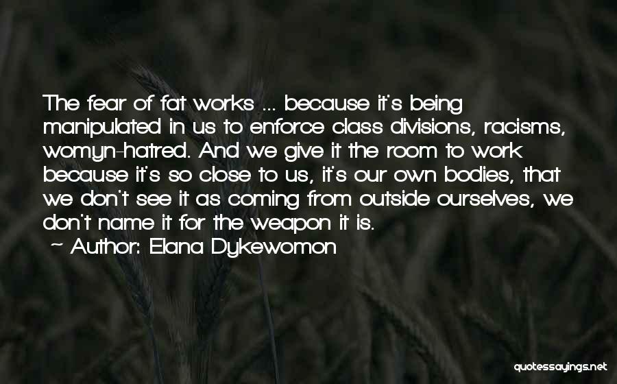 Being Manipulated Quotes By Elana Dykewomon
