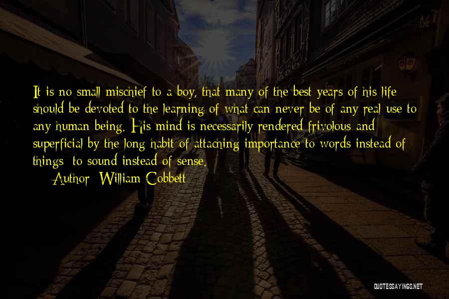 Being Many Things Quotes By William Cobbett