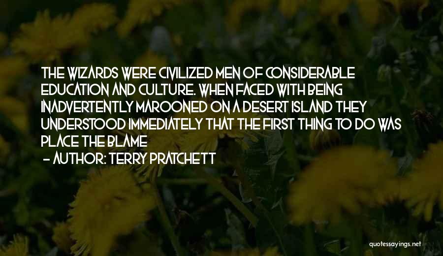 Being Marooned Quotes By Terry Pratchett