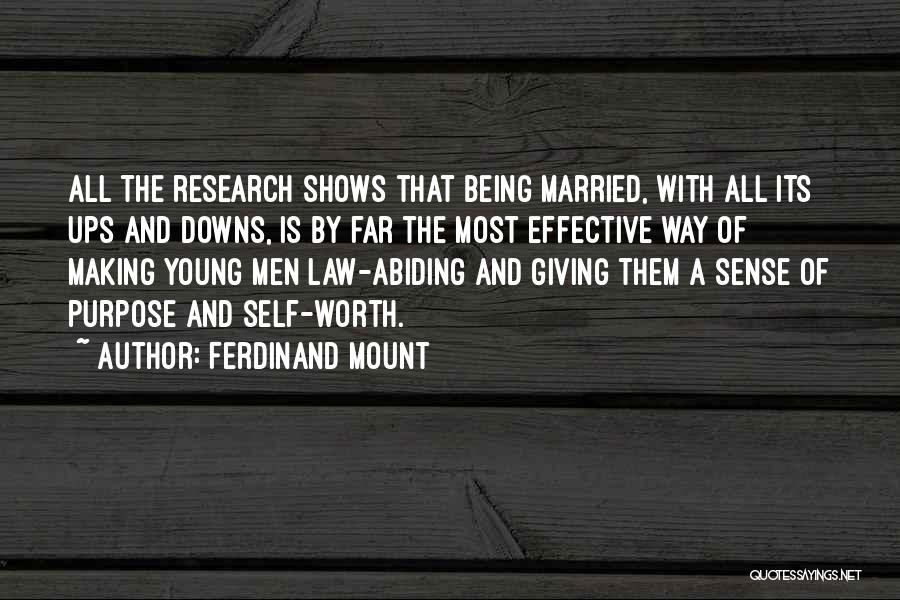 Being Married Young Quotes By Ferdinand Mount