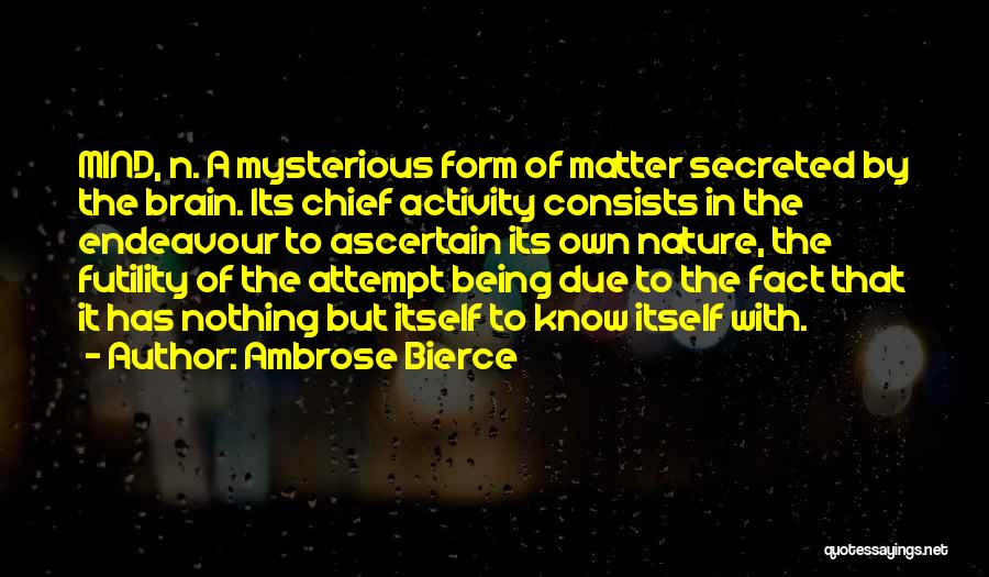 Being Matter Of Fact Quotes By Ambrose Bierce