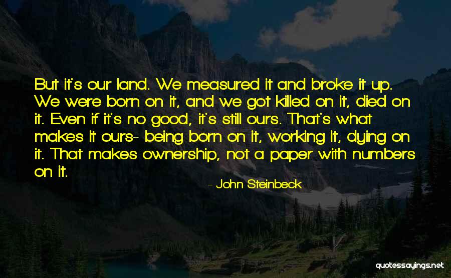 Being Measured Quotes By John Steinbeck