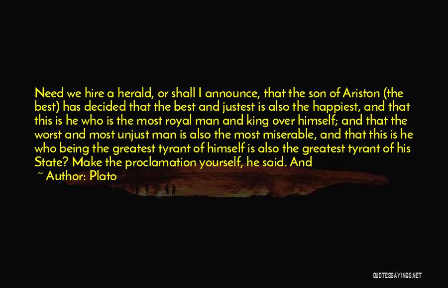 Being Miserable Quotes By Plato