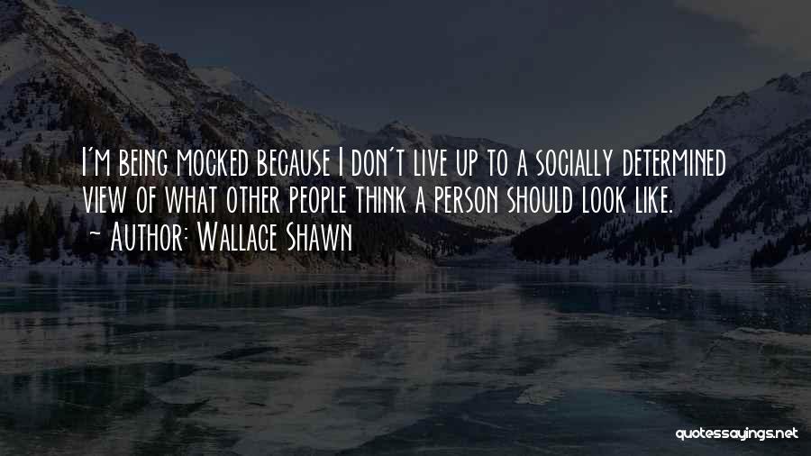 Being Mocked Quotes By Wallace Shawn