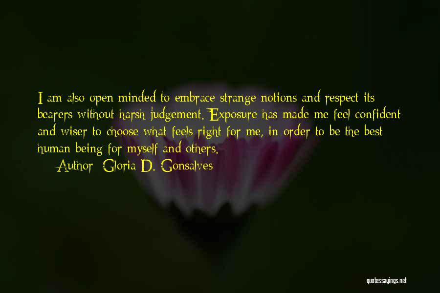 Being More Open Minded Quotes By Gloria D. Gonsalves