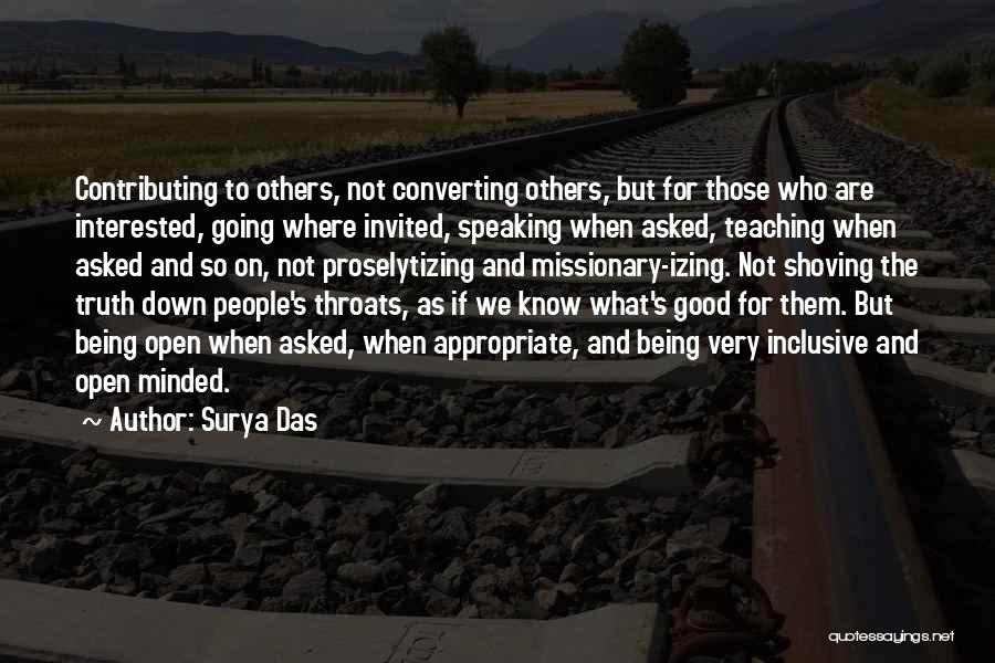 Being More Open Minded Quotes By Surya Das